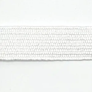 Stretch Raffia Belt Band - White