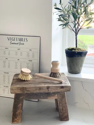 Traditional Wooden Washing-Up and Pot Brush set