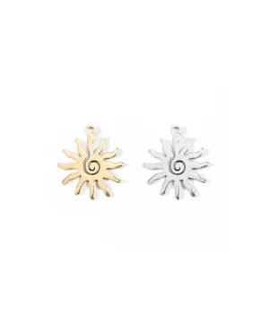 Waterproof Spiral Sun Charm