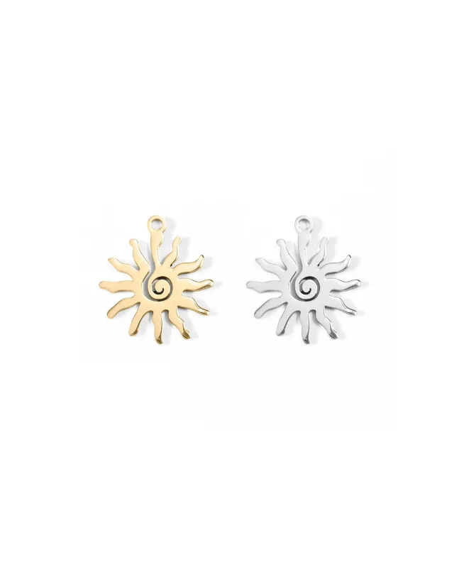 Waterproof Spiral Sun Charm