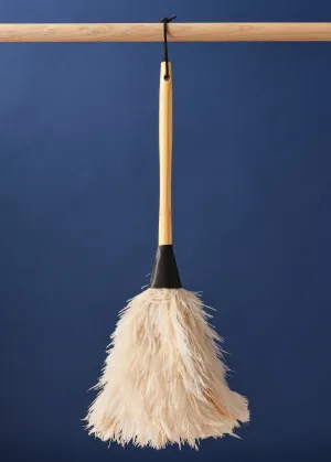 White Ostrich Feather Duster