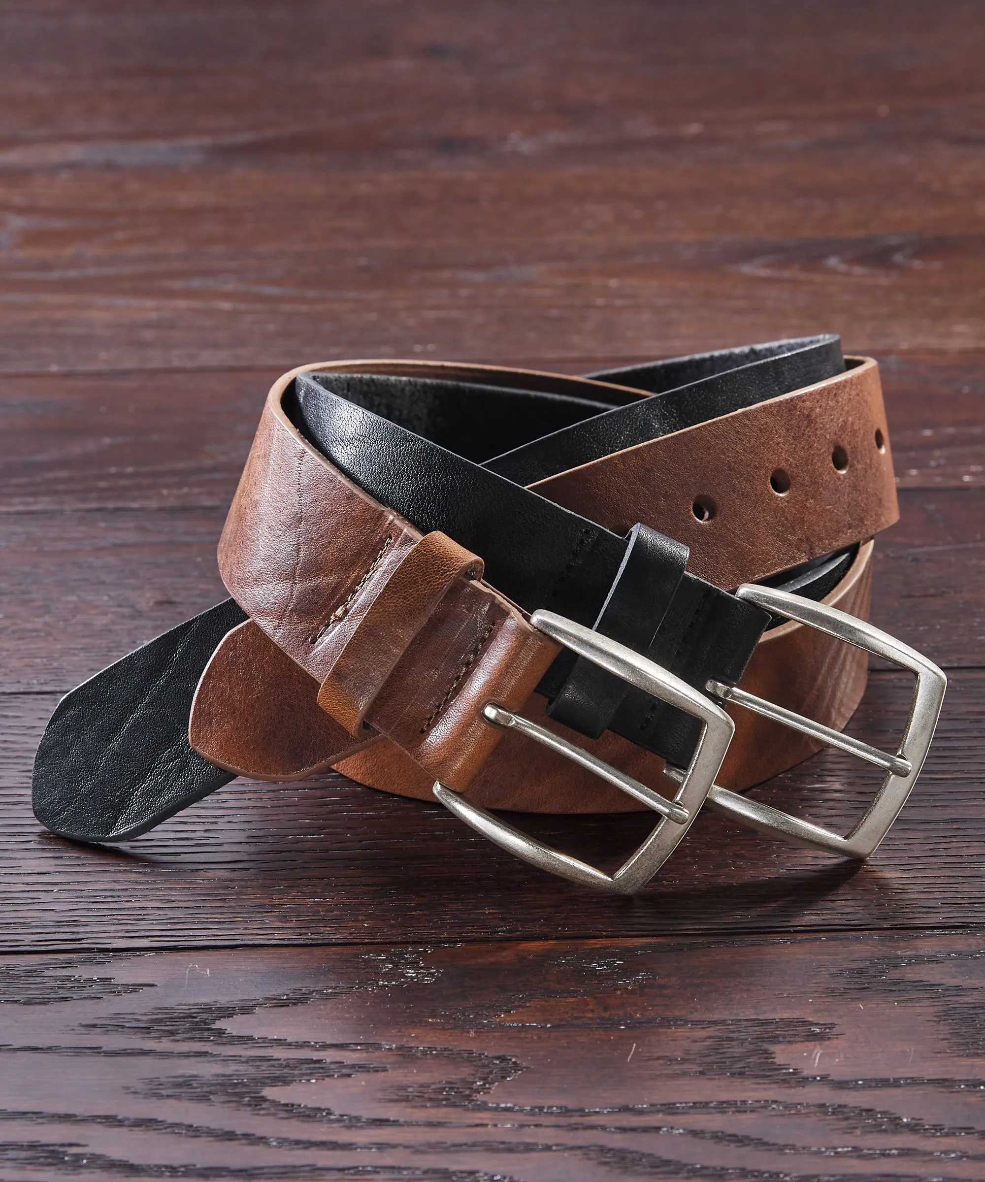 w.kleinberg Vegetable-Tanned Italian Leather Strap Belt